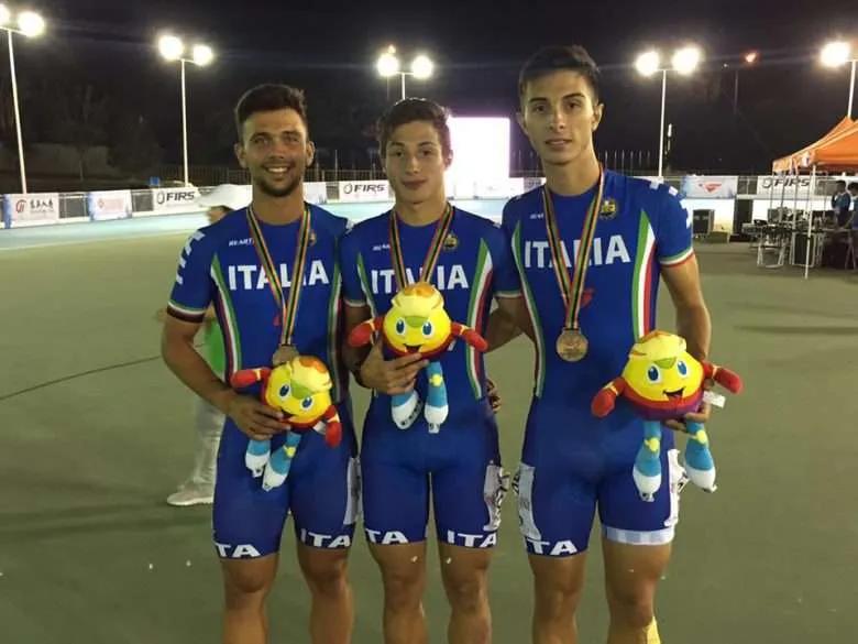 Pattinaggio corsa, De Flaviis bronzo mondiale con i due aretusei Di Stefano e Bramante