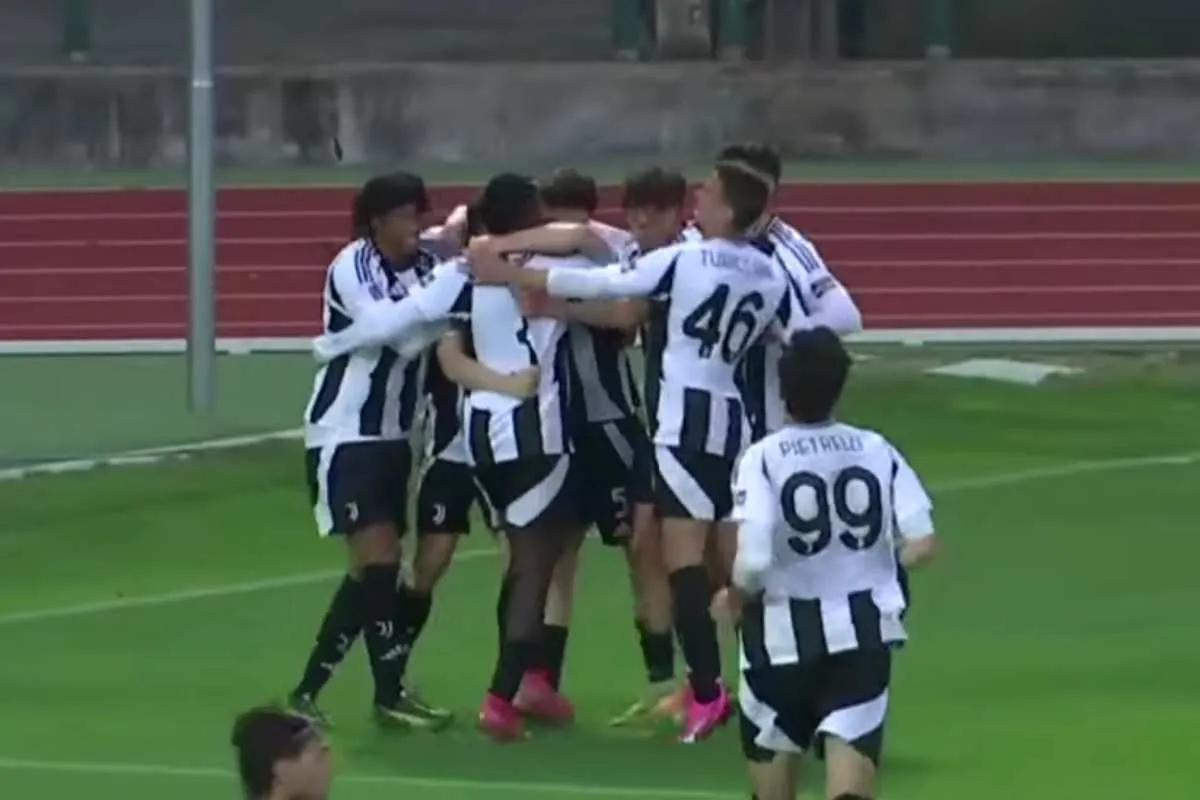L'esultanza della Juventus Next Gen