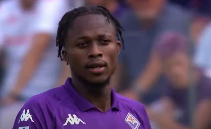 Kouamé con la Fiorentina