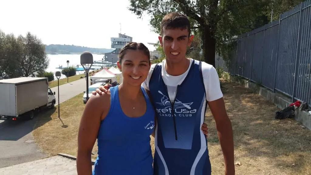 Canoa K1, alle nazionali sul lago di Candia si impongono i fratelli Samuele ed Irene Burgo nei 1000 metri