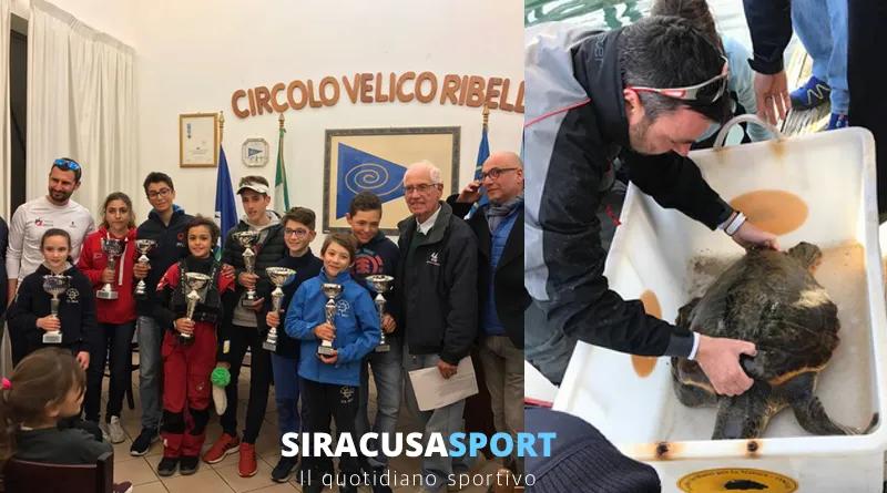 Vela, conclusa la Coppa Aico Sicilia 2017: 84 i partecipanti. L’istruttore Stefanelli porta in salvo una tartaruga “caretta caretta”
