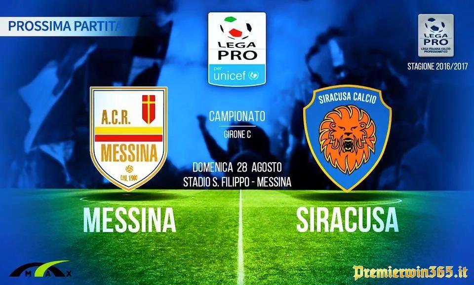 Siracusa Calcio, stasera alle 20.30 il match contro il Messina al “San Filippo”.