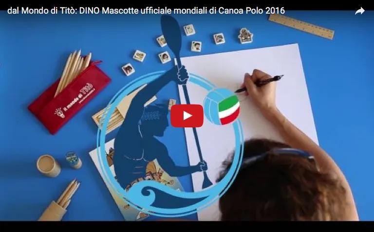 Video, Ecco Dino: la mascotte ufficiale dei Mondiali di Canoa Polo 2016