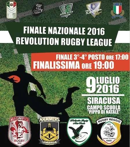 Siracusa, Domani al via le finali nazionali della rugby league