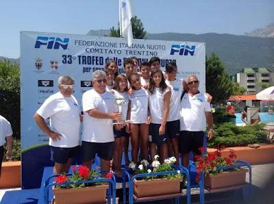 NUOTO, il TC MATCH BALL sul podio con Bramante e Perna al 33° Trofeo delle Regioni a Rovereto.