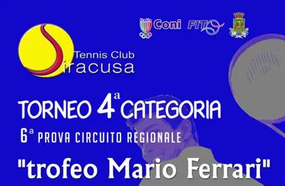 TENNIS, Di Noto vince la sesta del prova circuito regionale – Trofeo “Mario Ferrari”.