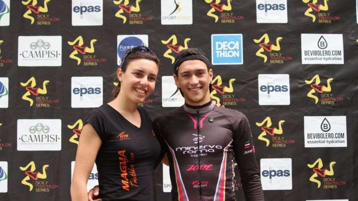 Sicily Triathlon Series: nella prima tappa i catanesi Enrico Schiavino e Cristina Ventura si impongono ad Ortigia