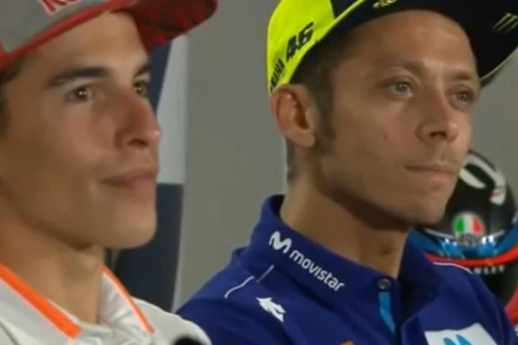 Marquez e Rossi in conferenza